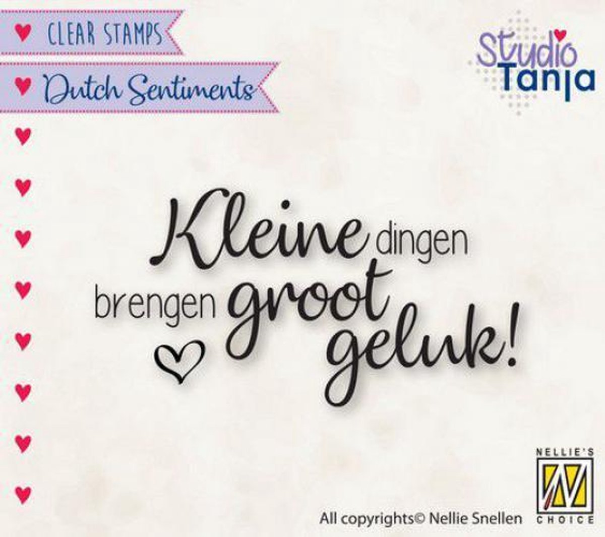 Nellies Choice Clearstempel Sentiments - Kleine dingen (NL) SENC015 63x33mm